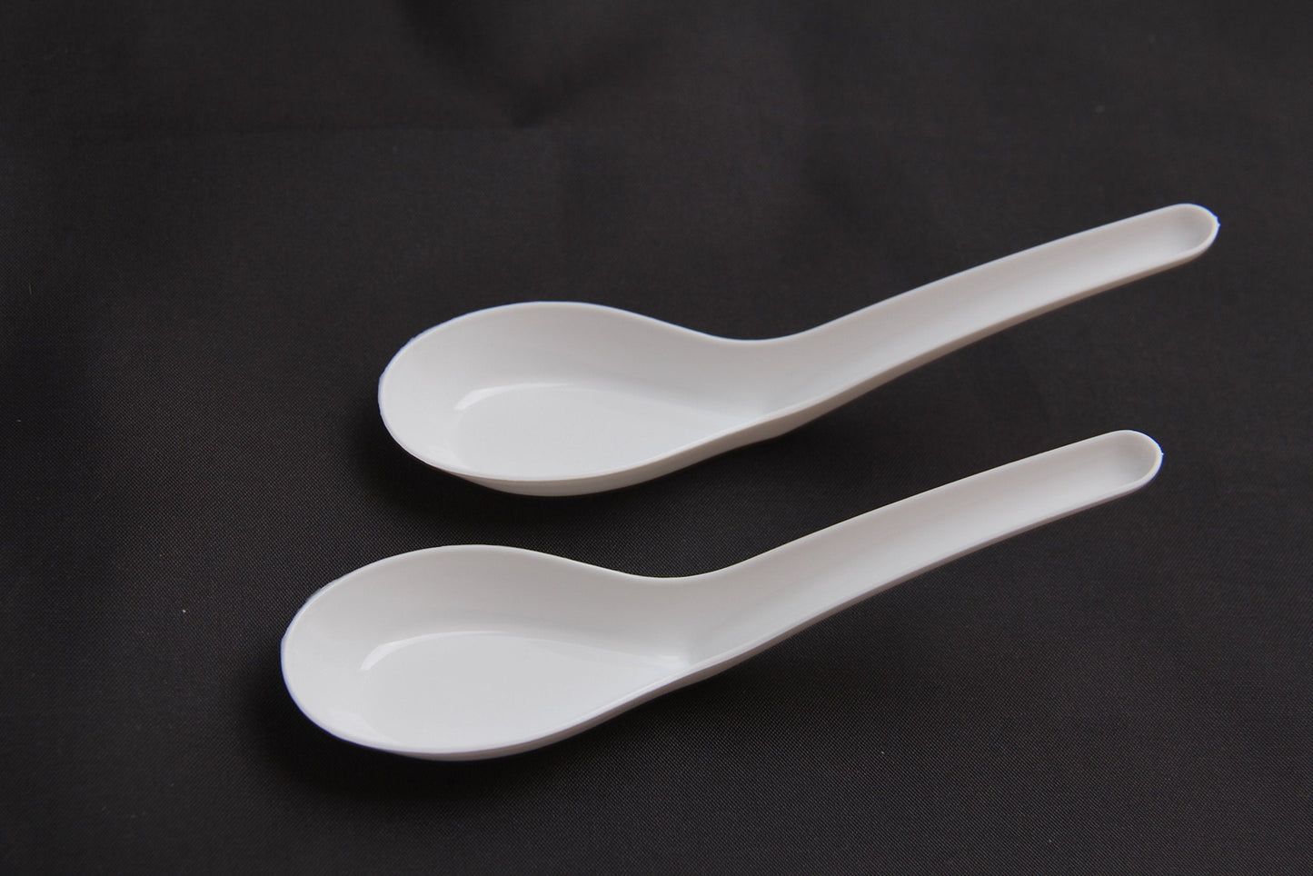 100 Pack Disposable Asian Soup Spoons,Chinese Soup Spoons Plastic Disposable White