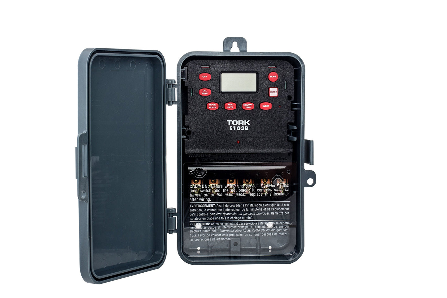 NSI Multipurpose Control 24 Hour Time Switch, 120-277 VAC Input Supply, 1 Channel, DPST Output Dry Contact, Pounds (E103B)