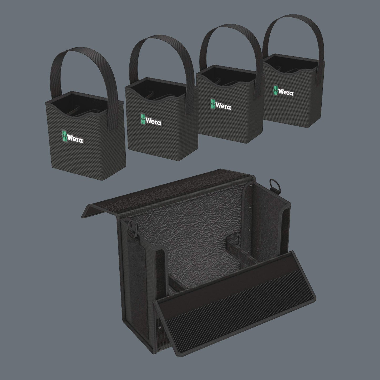 Wera 05004357001 Wera 2go 2 XL Tool Container, 2 pieces, Black