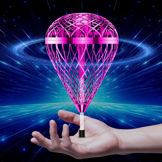 Tikduck 2026 Flying Bouncing Ball Toy - USB Rechargeable, Hand-Controlled with 3D Flips & Multi-Player Fun - Interactive Orb Toy for Kids, Teens & Adults - Indoor & Outdoor Play (Purple)