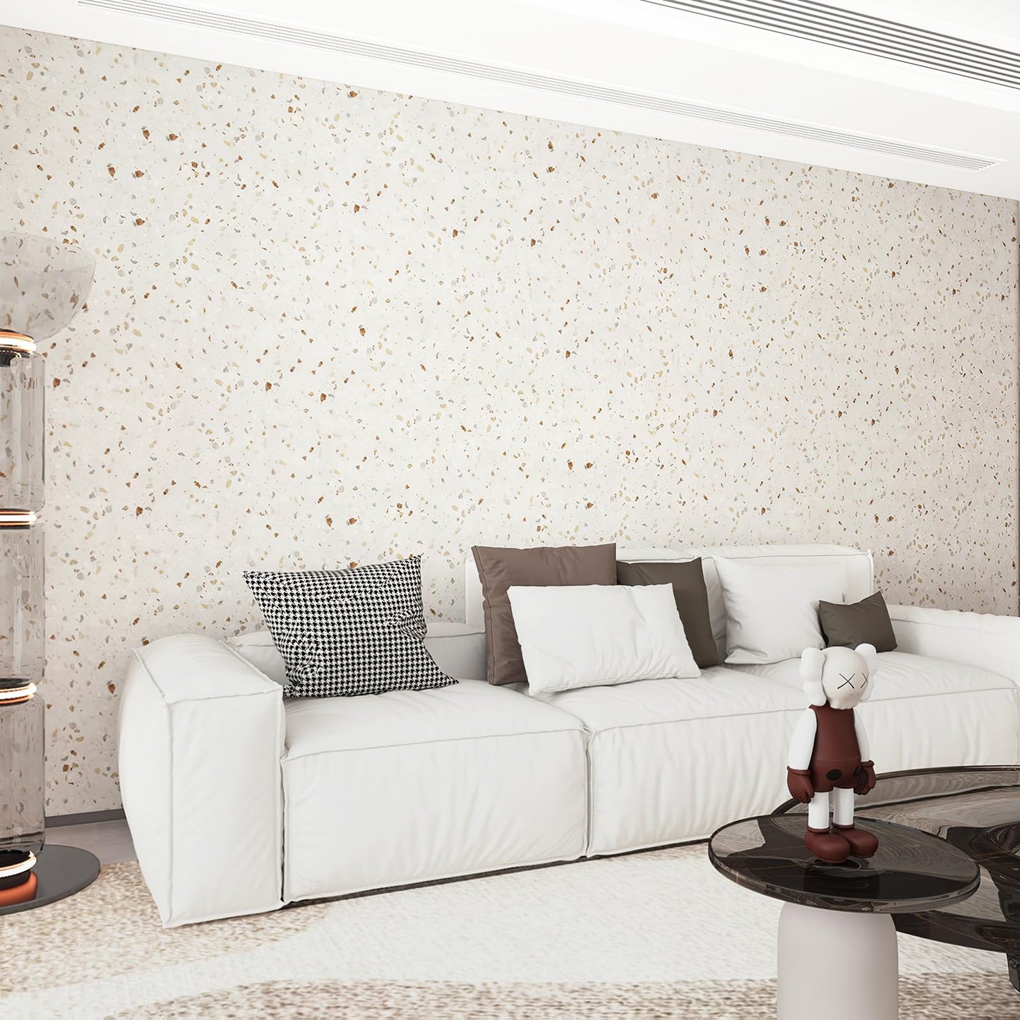 Boobest 157"x31.5" Wide Colorful Terrazzo Wallpaper Peel and Stick Marble Contact Paper for Cabinets and Drawers Self Adhesive Wallpaper Marble Sticker Countertop Vinyl Wrap for Furniture Kitchen Wall