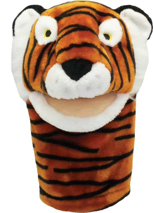 Get Ready Kids BigMouth Animal Hand Puppets – Set of 10 Plush Toy for Toddlers 1-3 & Kids Ages 4-8 | Includes Monkey, Tiger, Pig, Lion, Cow & More | Soft Animal Puppets for Learning & Fun