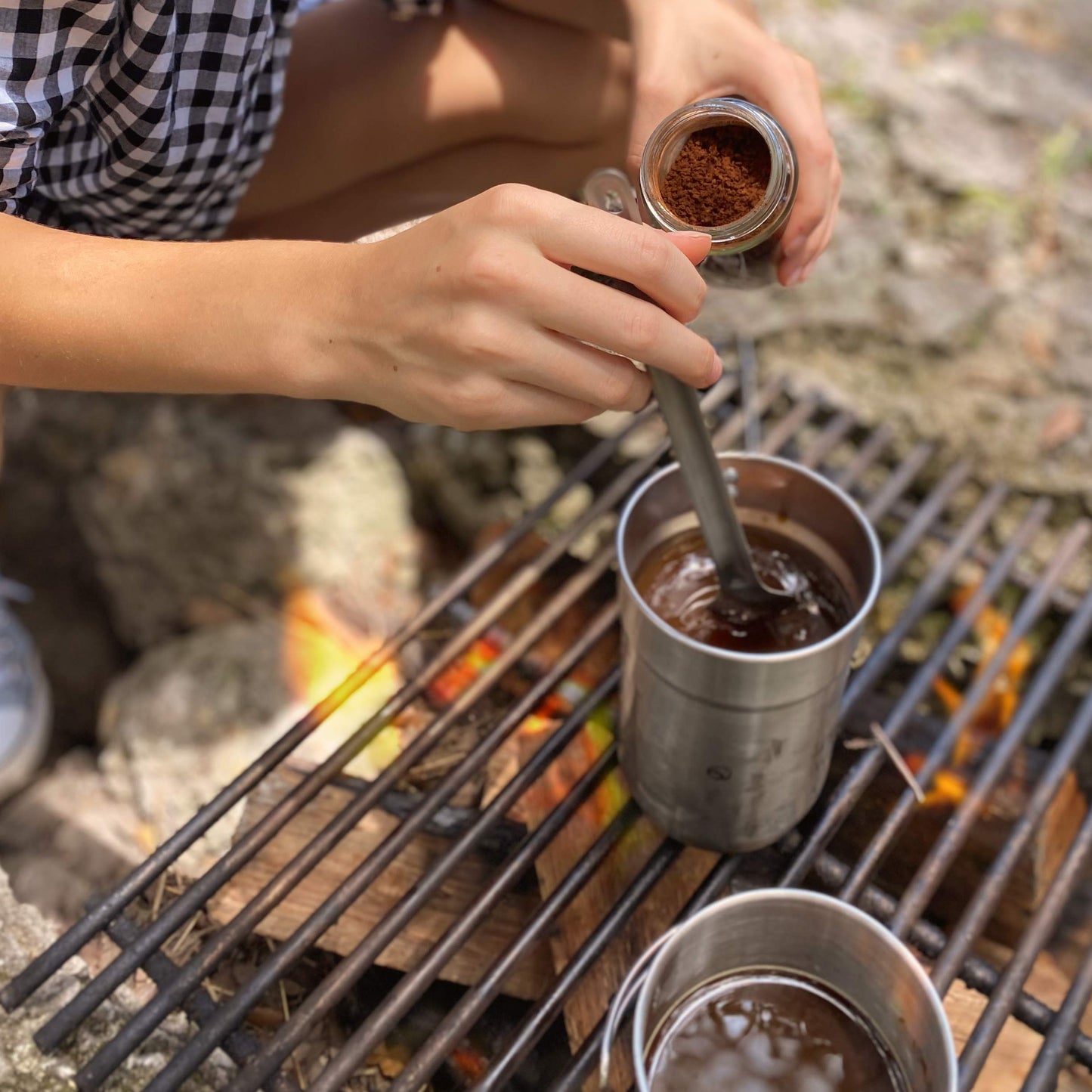 Tapirus - 9.4-inch Long Spork & Spoon Set - Long Handle Spork & Backpacking Spoon - Deep Reach, Stainless Steel Camping Utensils for MRE Bag, Backpacking, and Hiking - Stain & Rust-Resistant