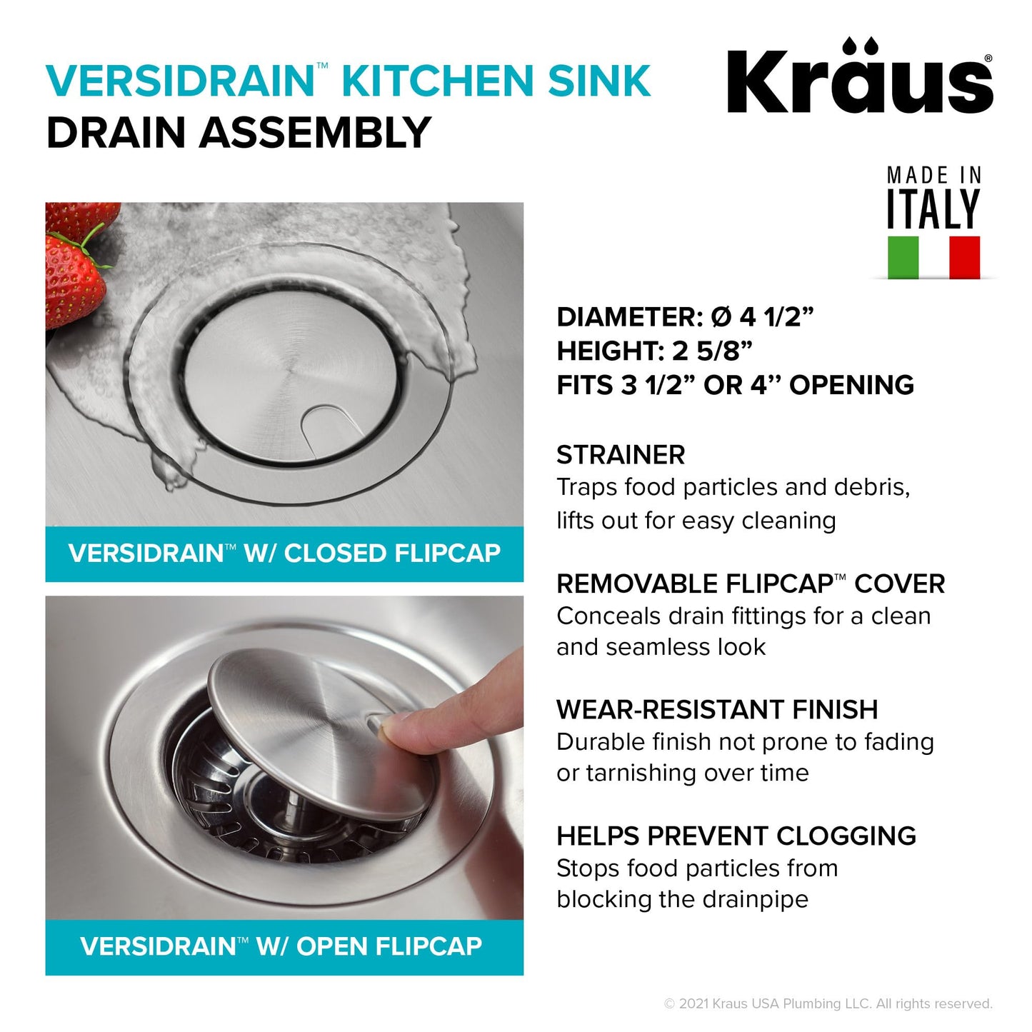 KRAUS Dex 33-inch Undermount 16 Gauge Stainless Steel Double Bowl Kitchen Sink, KA1UD33B
