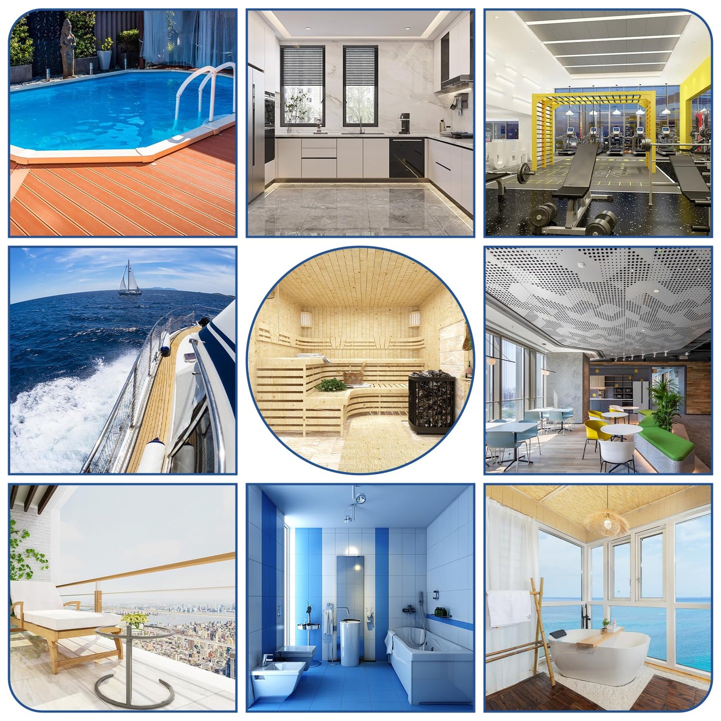 12Pcs Drainage Interlocking Floor Tiles 11.8" x 11.8", Modular Interlocking Cushion Soft PVC Floor Non-Slip Splicing Waterproof Mat for Drain, Pool, Shower, Patio, Balcony, Bathroom, Kitchen, Yard