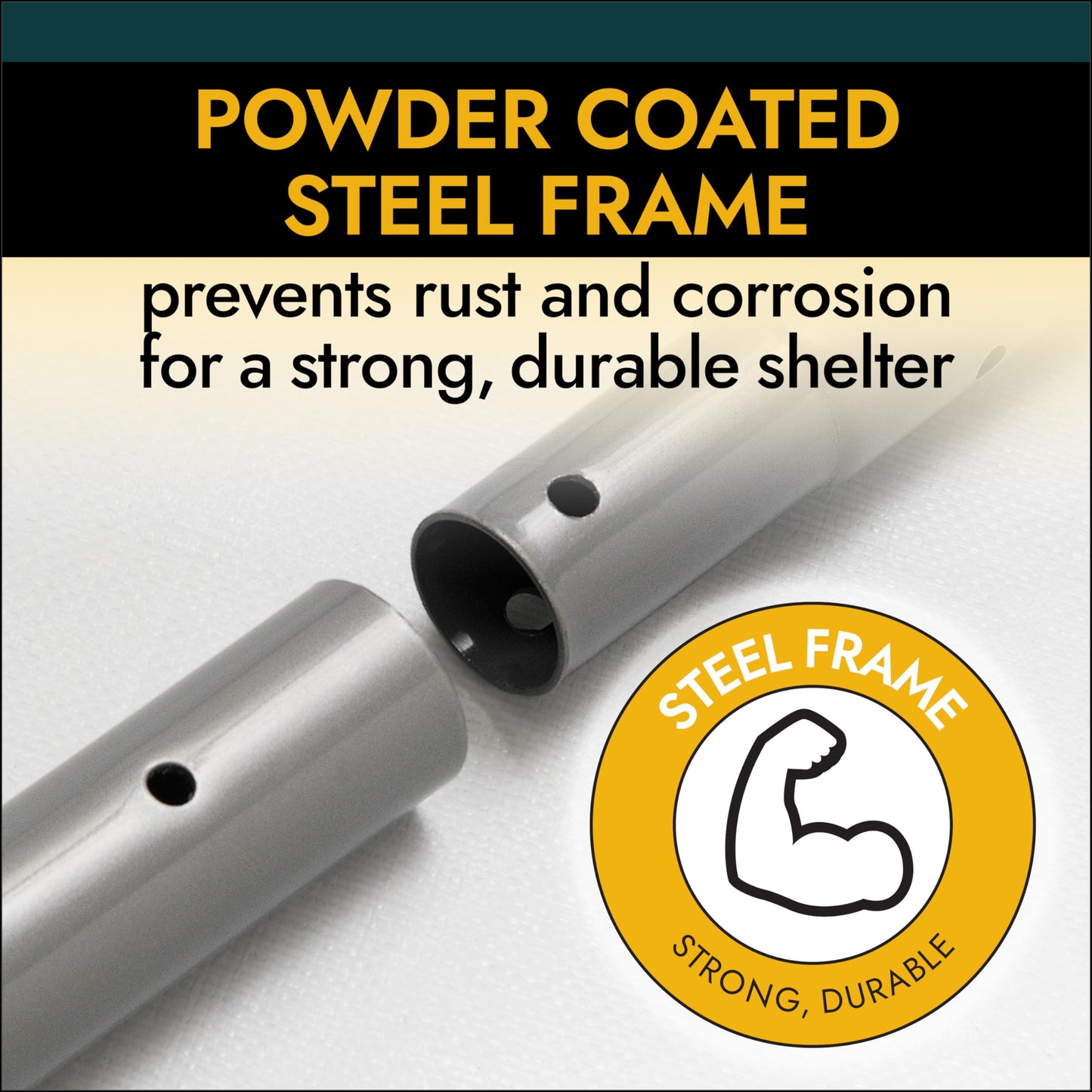 ShelterLogic 74432 Grey 12'x24'x10' Peak Style Shelter