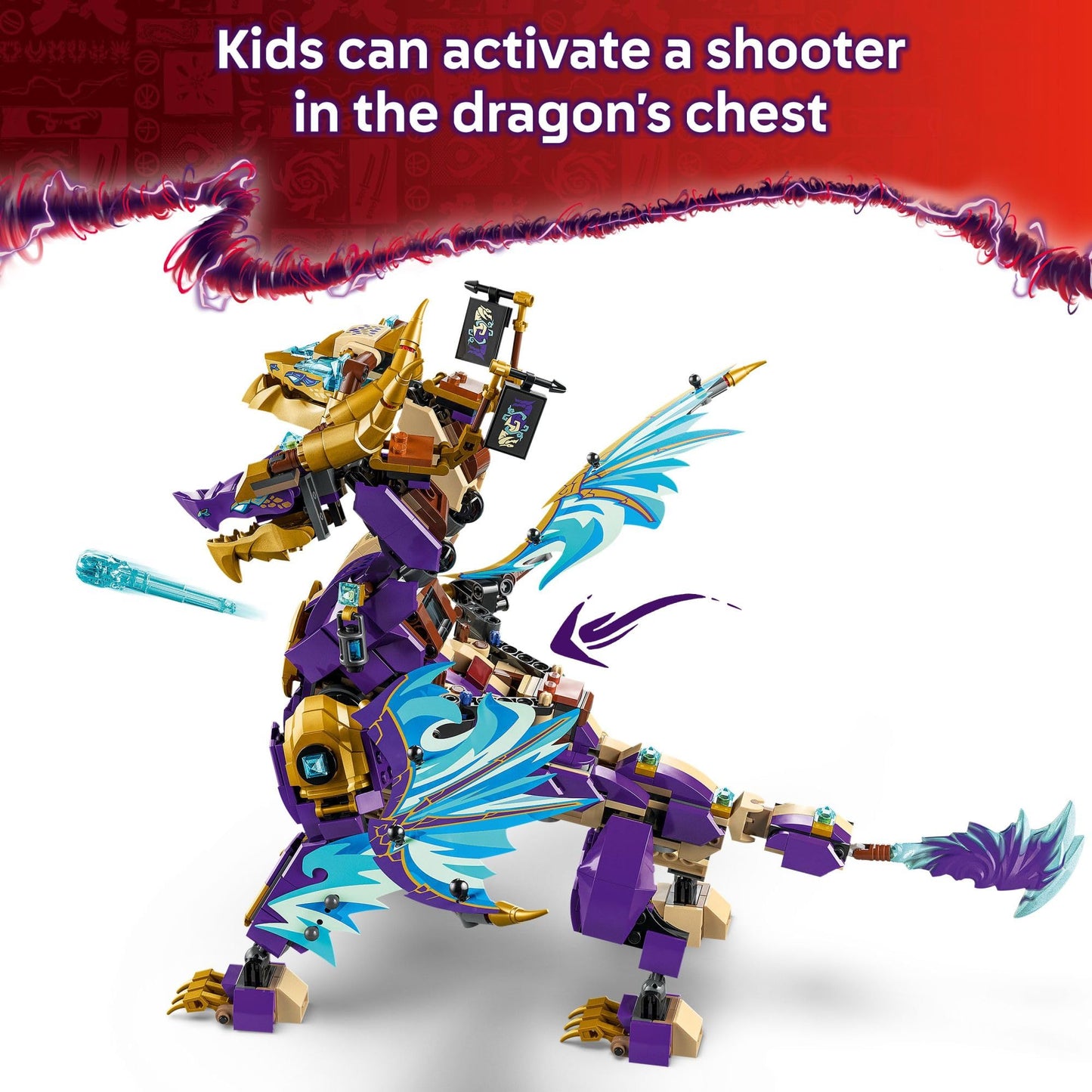 LEGO NINJAGO Arc Dragon of Focus Battle Playset - Kids Toy for Ages 9 and Up - Birthday Gift Idea for Boys and Girls - Dragons Rising Toy with 8 Ninjago Minifigures - 71836