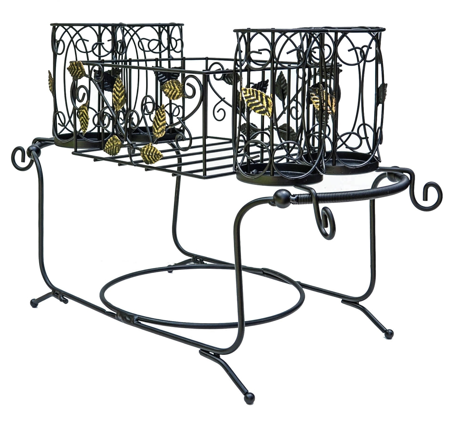 Maypes Utensil Caddy - Silverware Caddy or Napkin, Cutlery and Plate Holder - The Ideal 2-Piece Portable Outdoor Kitchen Accessories Buffet Organizer for Picnics, Camping, Barbecue, Parties and Events