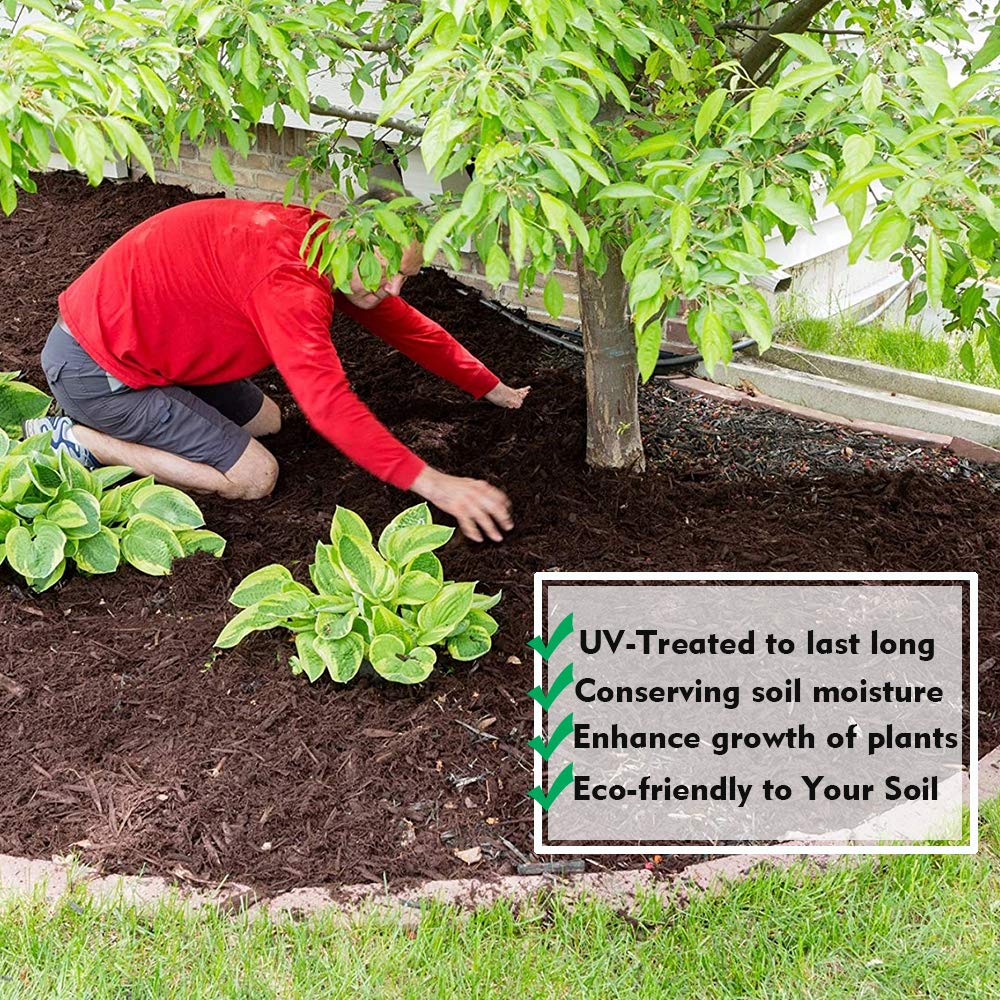 Kdgarden Premium 5oz Pro Weed Barrier Landscape Fabric Ground Cover Heavy Duty Commercial Anti-Weed Gardening Mat, 3ft x 300ft, Black