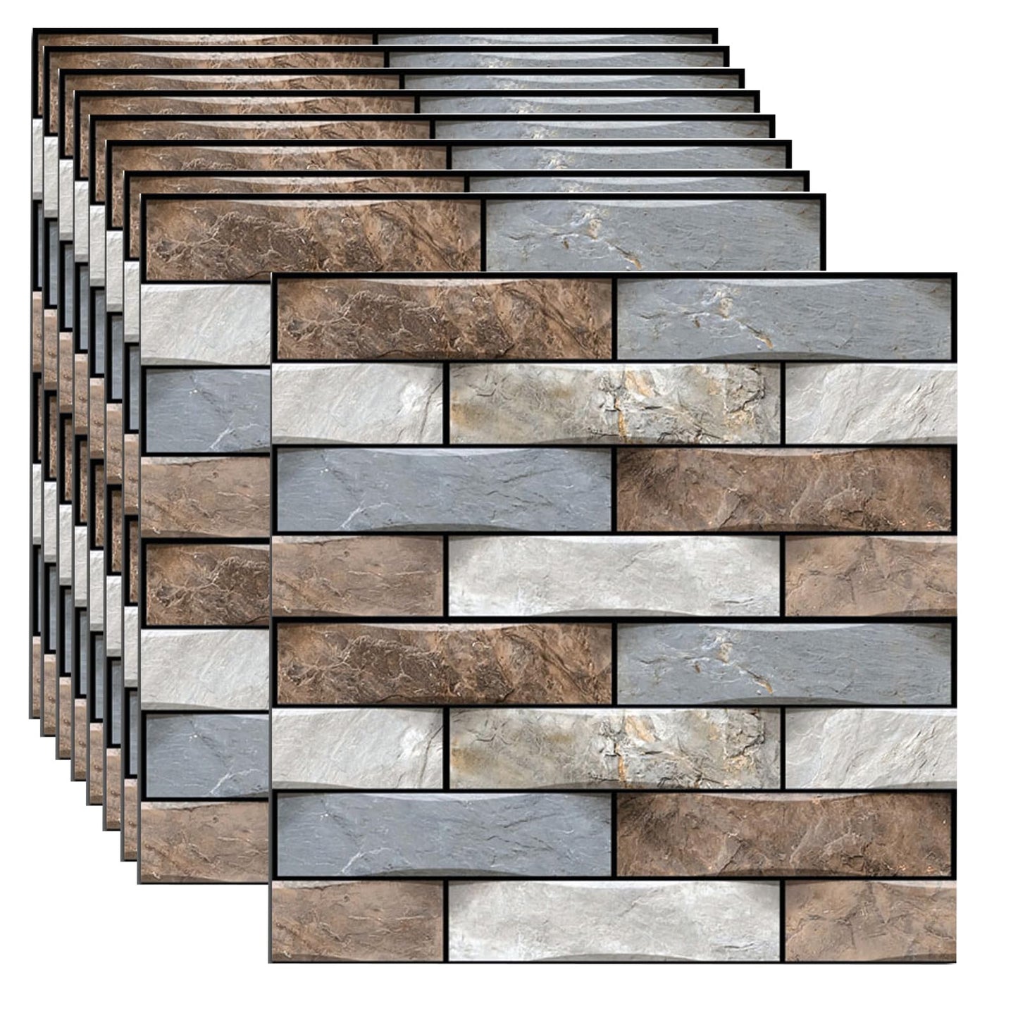 szgwtk 3D Wall Panels Peel and Stick,Faux Brick Wall Panel,10PCS 30x30cm Foam PVC Self Adhesive Wallpaper Application Such as Games Rooms, Offices, Hotels, Living Rooms, bedrooms and Kitchens.