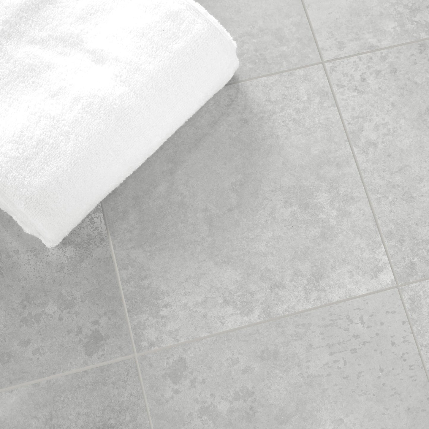 16-Pack Peel and Stick Floor and Wall Tile for Kitchen Bathroom, 9" x 9" Stone Composite Self Adhesive Vinyl Flooring Gray Cement Looks Waterproof Backsplash Tile, Covers 9.12 Sq Ft.