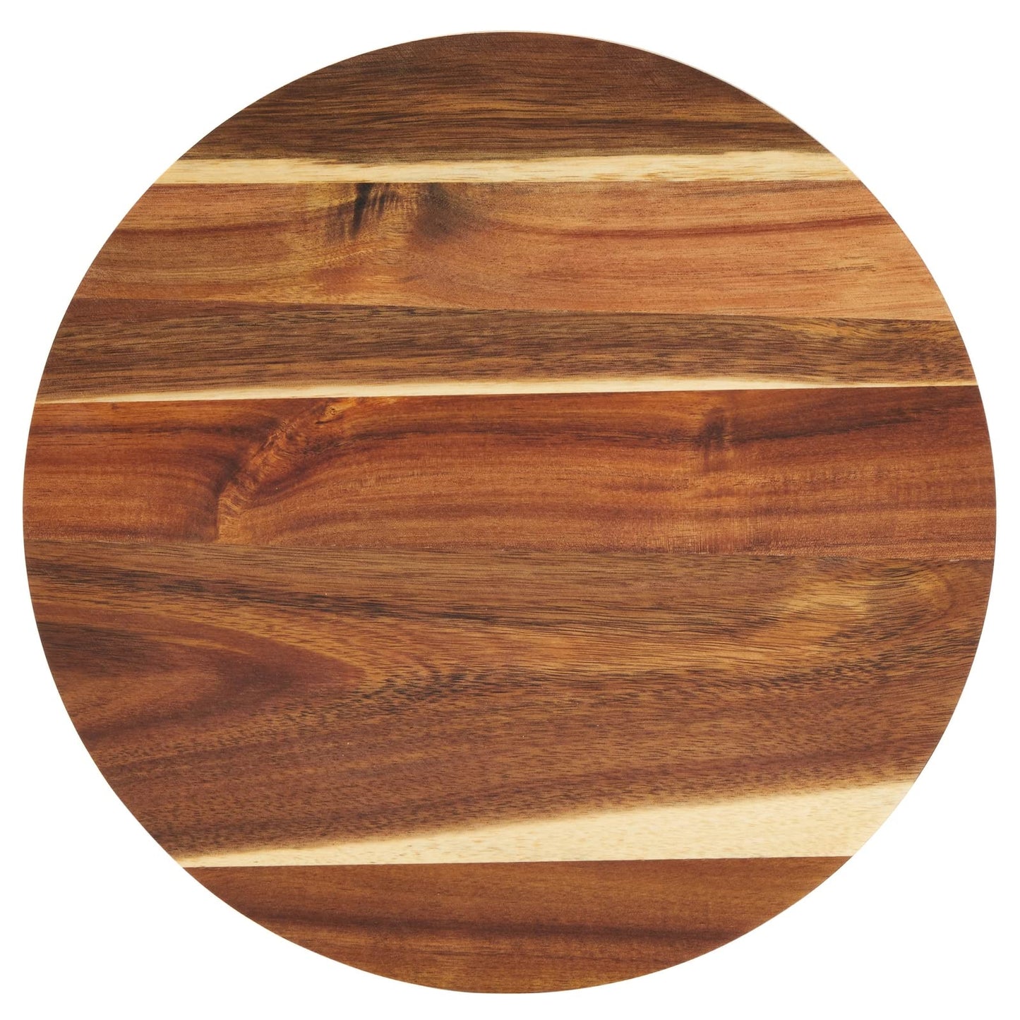 Juvale Acacia Wood Cake Stand - Wedding Cake Stand & Serving Platter - Rustic Round Wood Dessert Display - Easy-Clean Low-Profile Wooden Serving Base - 12.75 in Dia, 2.75 in H