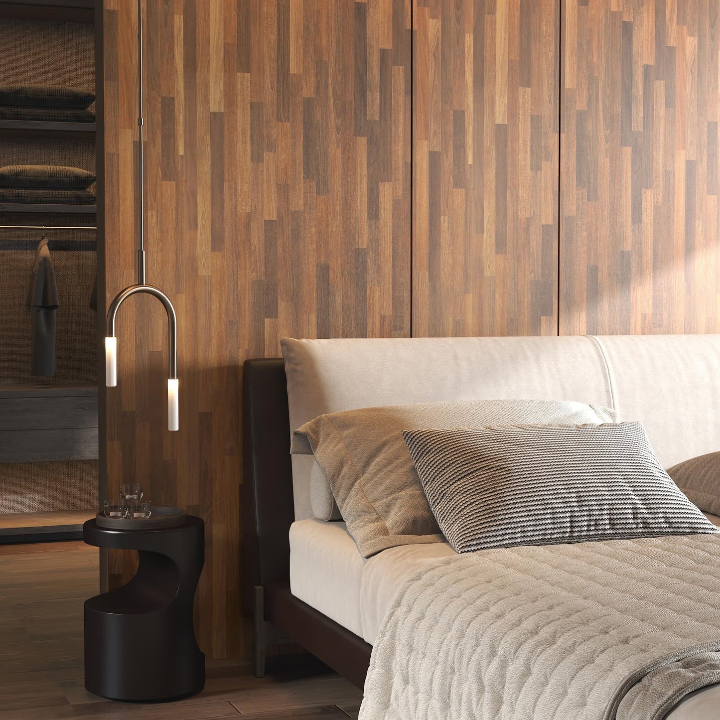 FunStick Thick Butcher Block Contact Paper for Countertops Waterproof Self Adhesive Brown Wood Wallpaper Peel and Stick Wood Grain Contact Paper Removable Wood Wallpaper for Table Cabinets 12"x200"