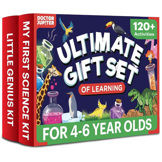 Doctor Jupiter Ultimate Gift Set of Learning| Set of ‘My First Science Kit’, ‘Little Genius Kit’ for Kids Ages 4-6|Birthday Gift for Boys, Girls| STEM Learning & Education Toys for 4,5,6 Year Old