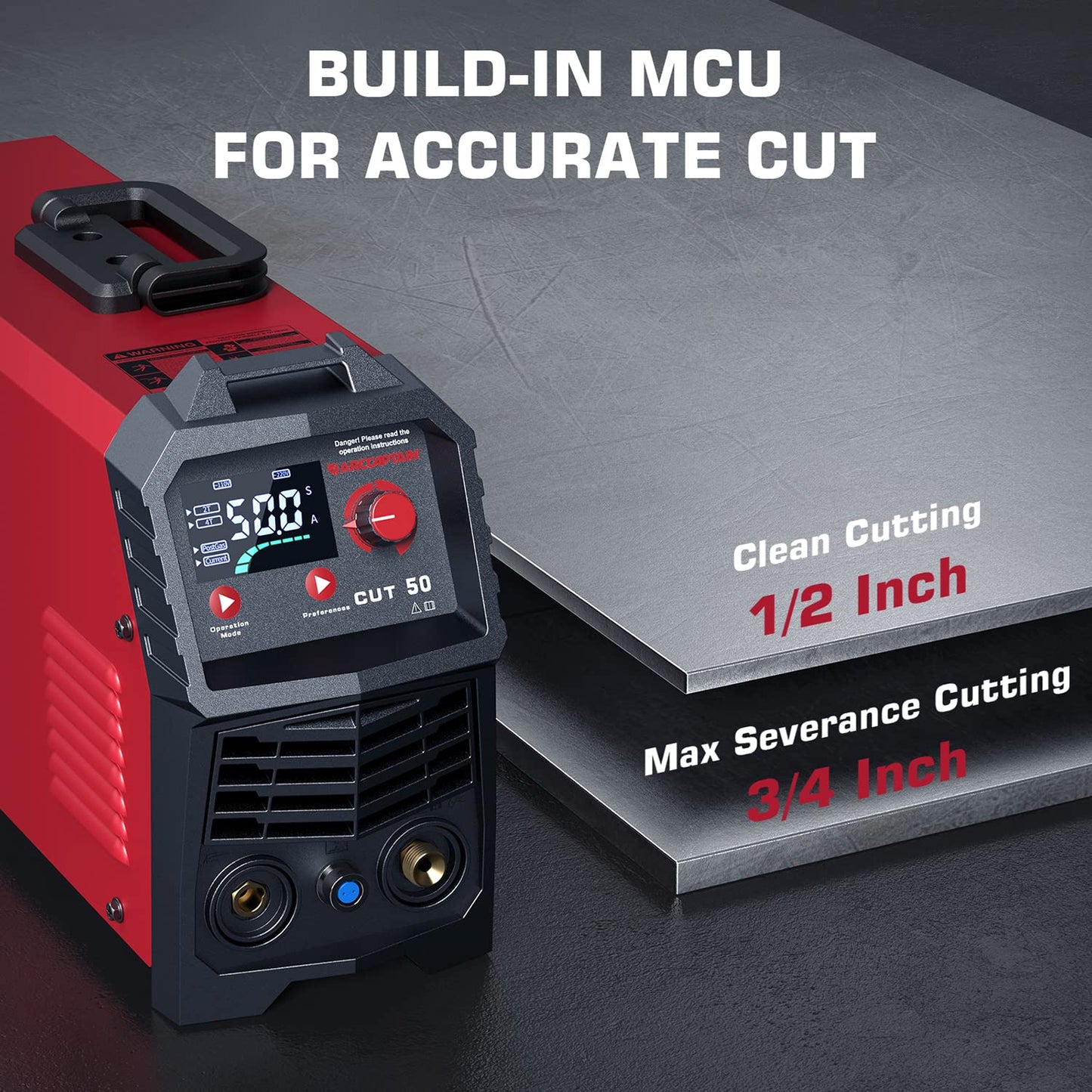 ARCCAPTAIN 50A Plasma Cutter & Welding Helmet