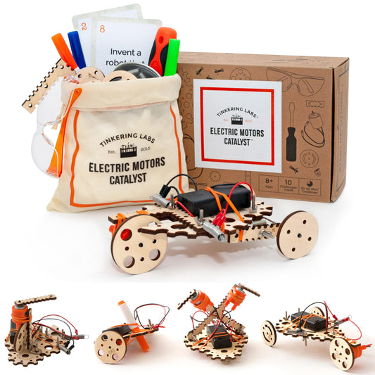 Tinkering Labs STEM Kits for Kids Age 8-10 | Inventors Kids Science Kit, Robot Building, and Engineering with Electricity Circuits | Coolest DIY Toys and Best Birthday Gifts for 10 Year Old Boy Girl