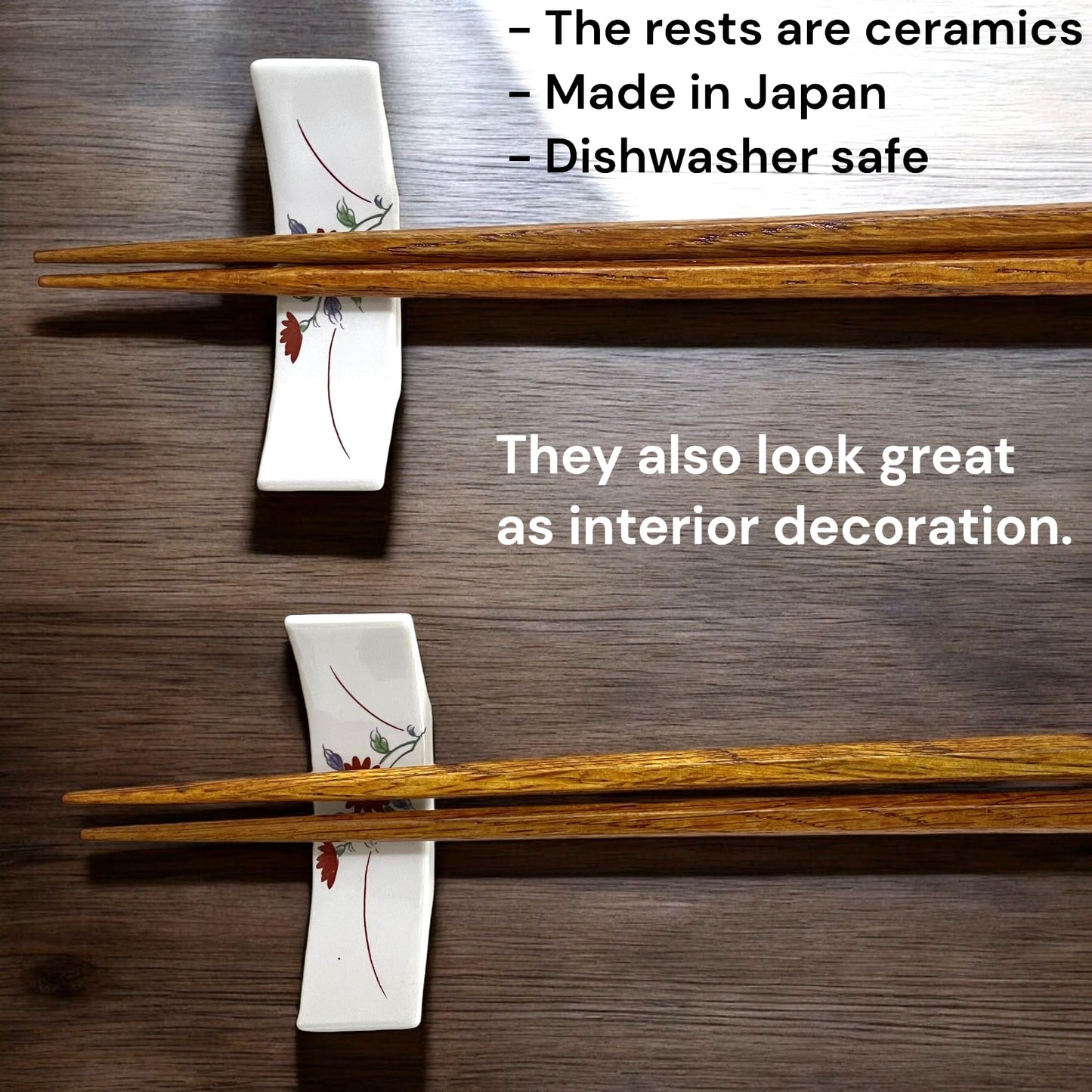 Japanese Luxury Ceramic Ramen Bowl Complete Set with Reusable Chopsticks, Rest and Renge Soup Spoon, All are Made in Japan, Set of 3, 40ounces (standard size) Dishwasher & Microwave Safe (Black 3 Set)