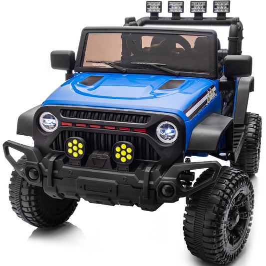 Hikiddo 24V Kids Ride on Car, Kids Electric Vehicles Car Ride on Toy Truck for Toddlers 3-5 w/Remote Control, 400W Motor - Blue