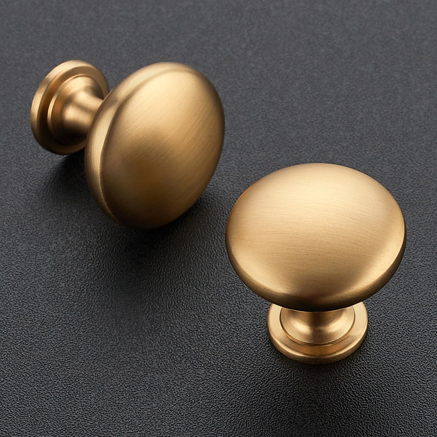 Ravinte 5 Pack Champagne Bronze Round Zinc Cabinet Knobs for Kitchen Bathroom Closet Dresser Cabinets