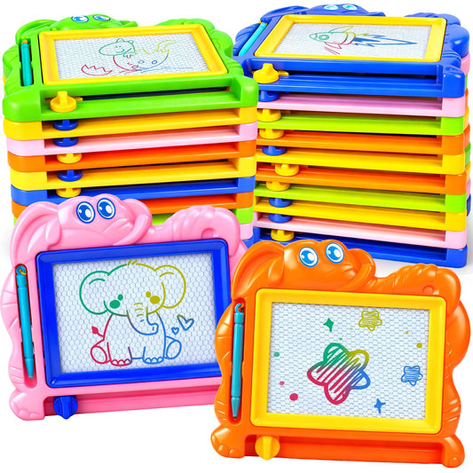 Hymaz 22 Pack Magnetic Drawing Board for Kids, Colorful Doodle Drawing Board for Toddlers 1-3, Erasable Doodle Sketch Tablet Writing Pad for Boys Girls Classroom Rewards Party Favors Easter Gifts