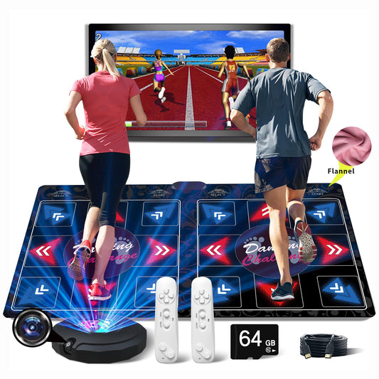 WuZhuangYuan HDMI Musical Electronic Dance mat with a Camera,650 Songs, Including 1000 Games,81 Music Videos,a 64G Large Memory Card,for Single/Double Users, a Luxurious Gift for Boys and Girls