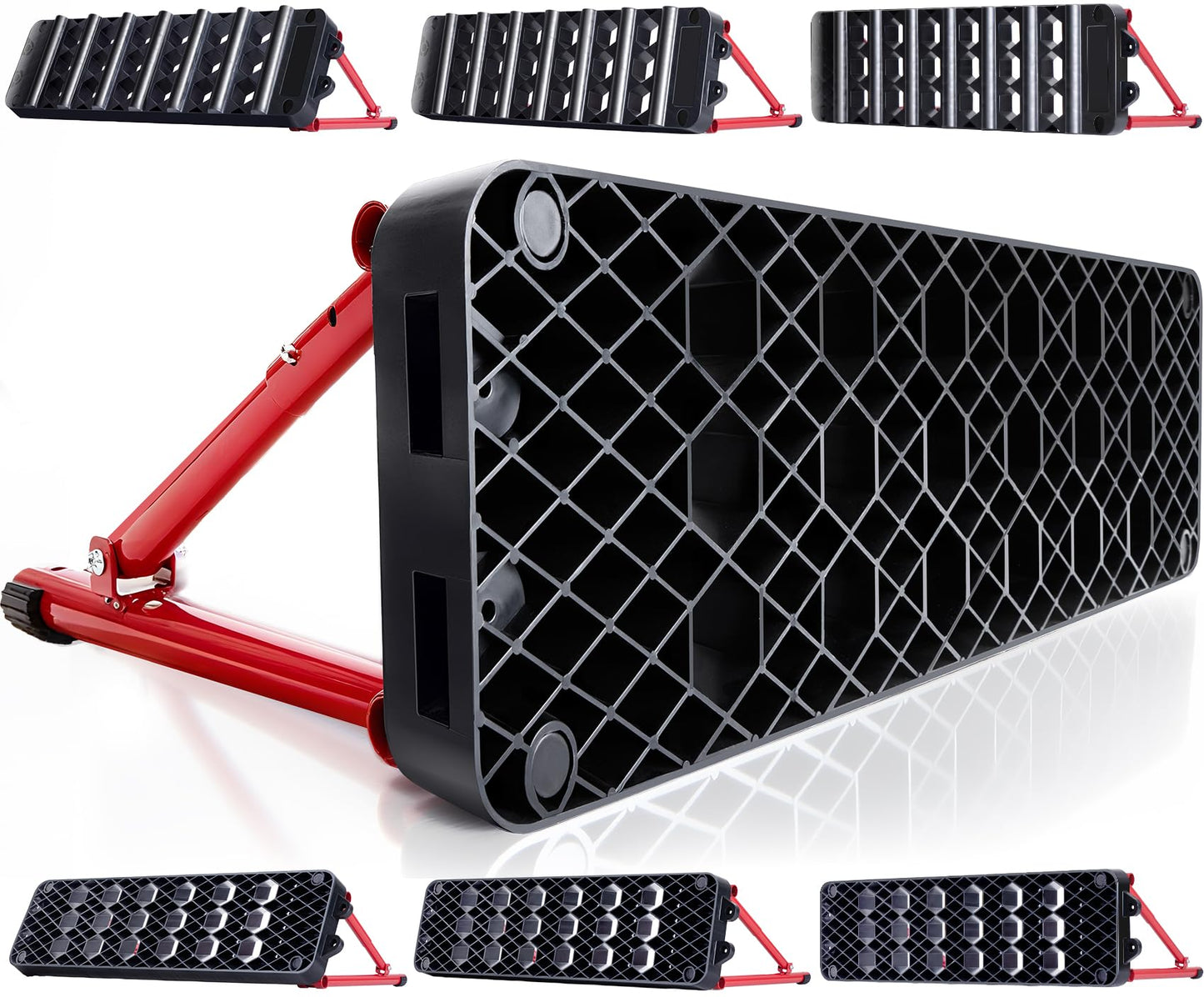 ZEALFEEL Soccer Rebounder Board, 6-in-1 Rebound Modes Portable Dual Surface Soccer Wall with 3 Adjustable Angles for Passing, Control & Reflex, Kick Back Wall Trainer Equipment for All Player Levels