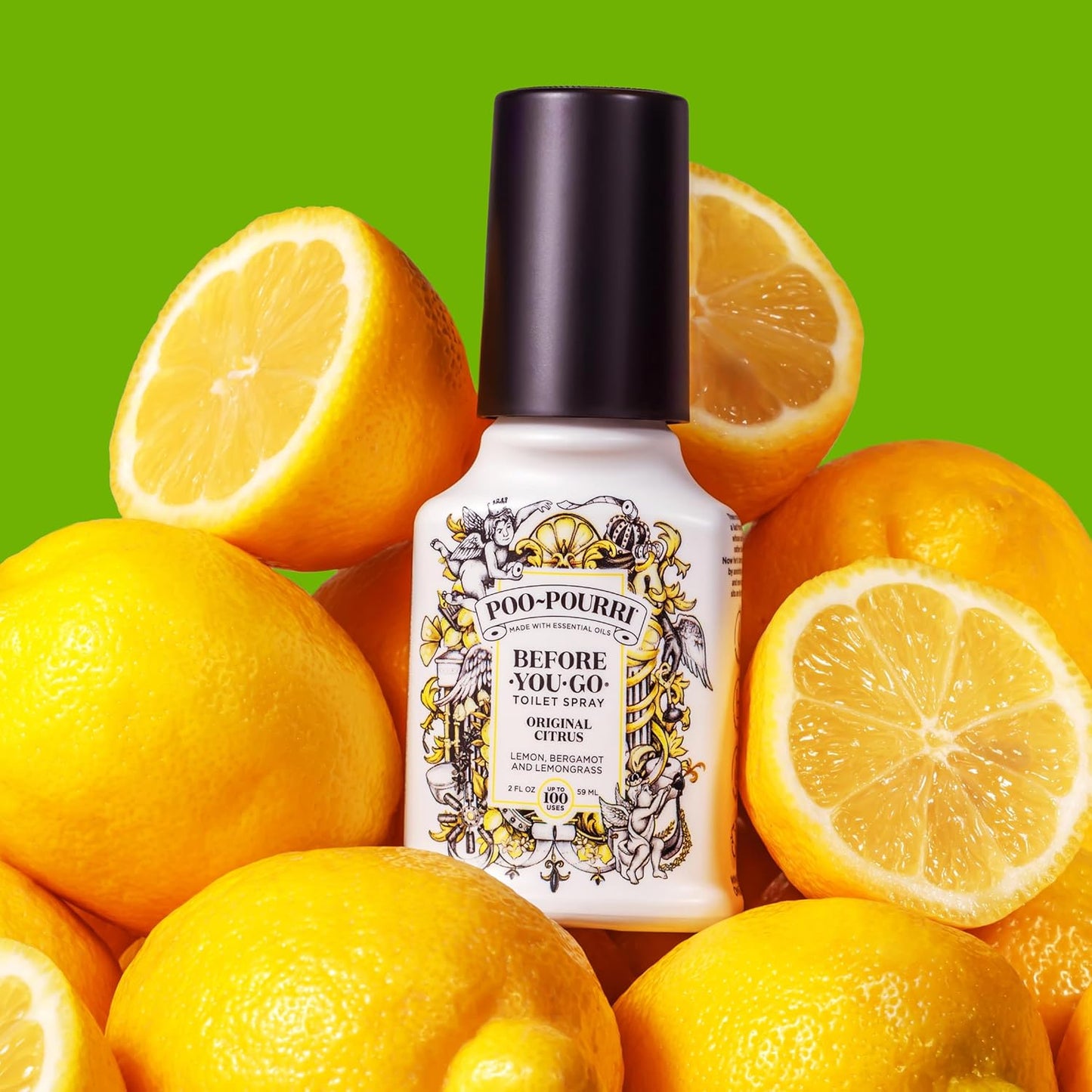 Poo-Pourri Toilet Spray - Fresh Sea Salt Scent | Plant-Based Odor Deodorizer, 4 Fl Oz, Up to 200 Uses