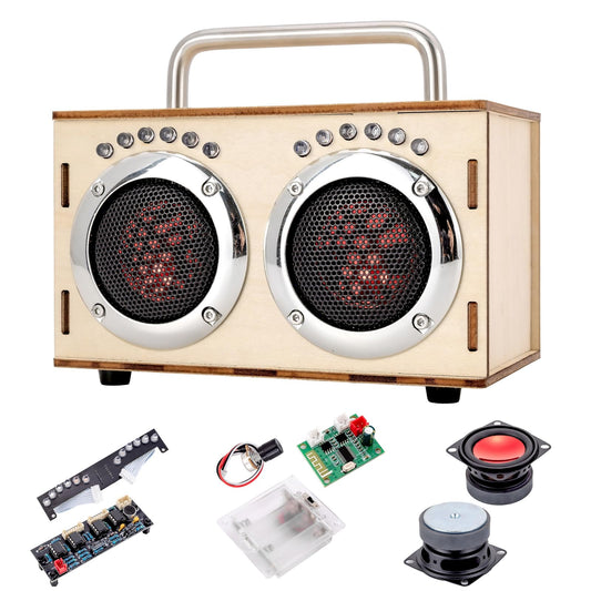 STEM Projects Kit for Kids & Adults Build Your Own Portable Wood Bluetooth Speaker Science Experiment Electronics Kit for Boys & Girls Ages 8-12 9 10 14 16-Chrome Graduation Gift