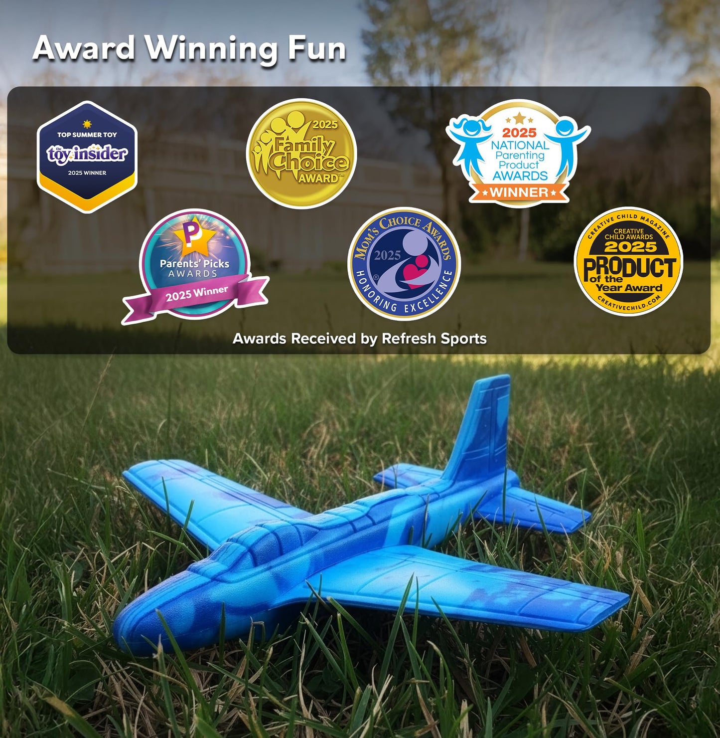 Airplane Toy Foam Airplanes for Kids - Best Summer Gift for Boys & Girls - Easy to Throw Airplanes - 3 4 5 6 7 8 Year Old Boy Birthday Gifts - Great Gifts for Ages 3 4 5 6 7 8 9+ Year Old Boys Toys