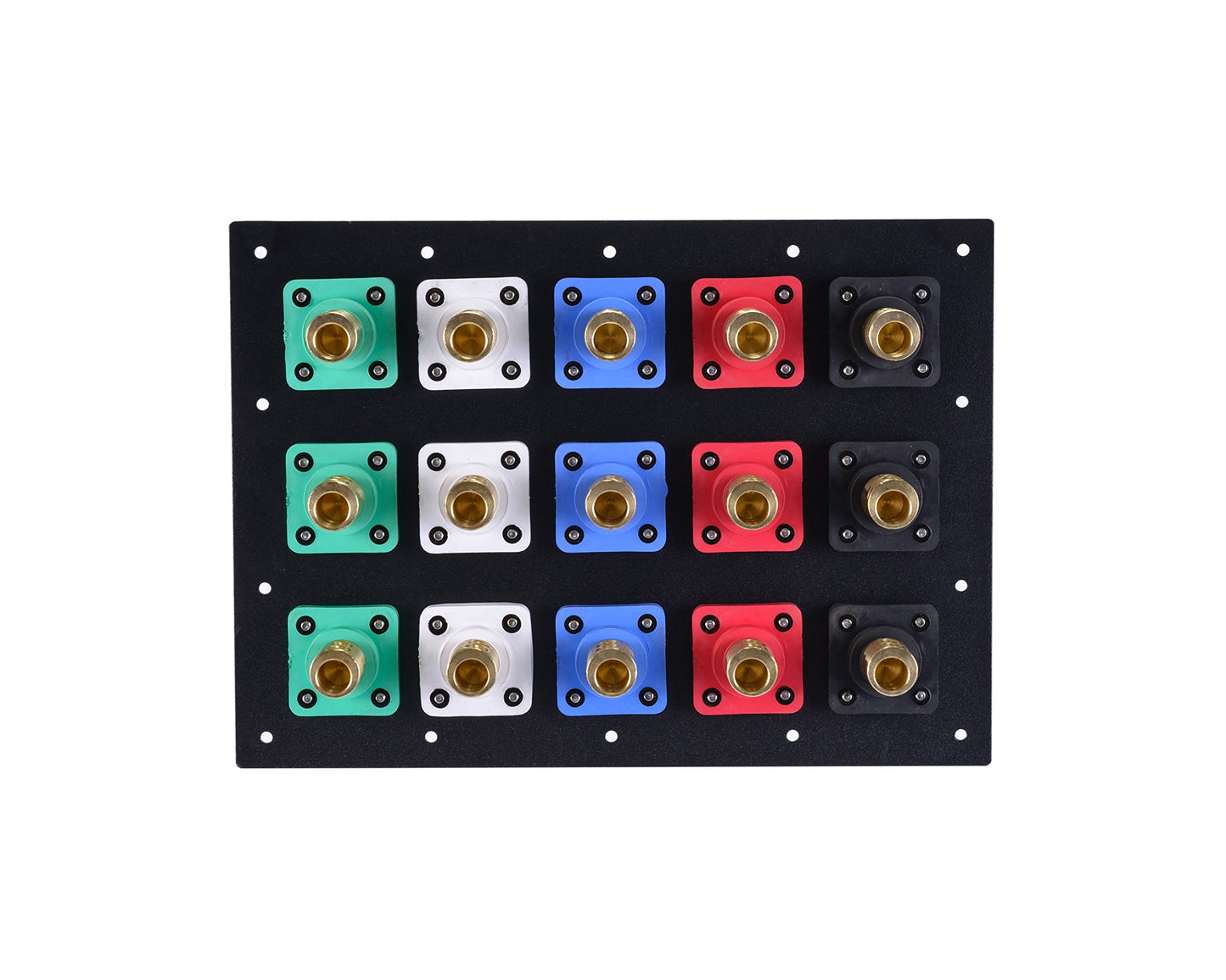 Power Assemblies 15 Position CAM Lock Panel, 1200 Amp, 3 Phase 120/208V, Female, 90°, Double Set-Screw Connections with NEMA 3R Clear Snap-Back, Series 16 CAM Connectors, Power Distribution Panel