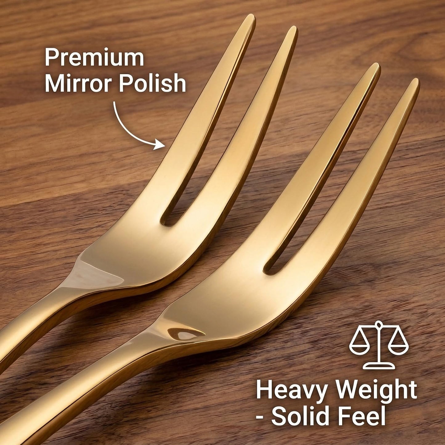 Marfia 6-Piece Gold Fruit Forks SUS304 Stainless Steel Dessert Forks 5.51 Inch Small Appetizer Forks for Cake Salad Cocktail Tasting Ergonomic Mirror Polished Tasting Forks for Party Dishwasher Safe