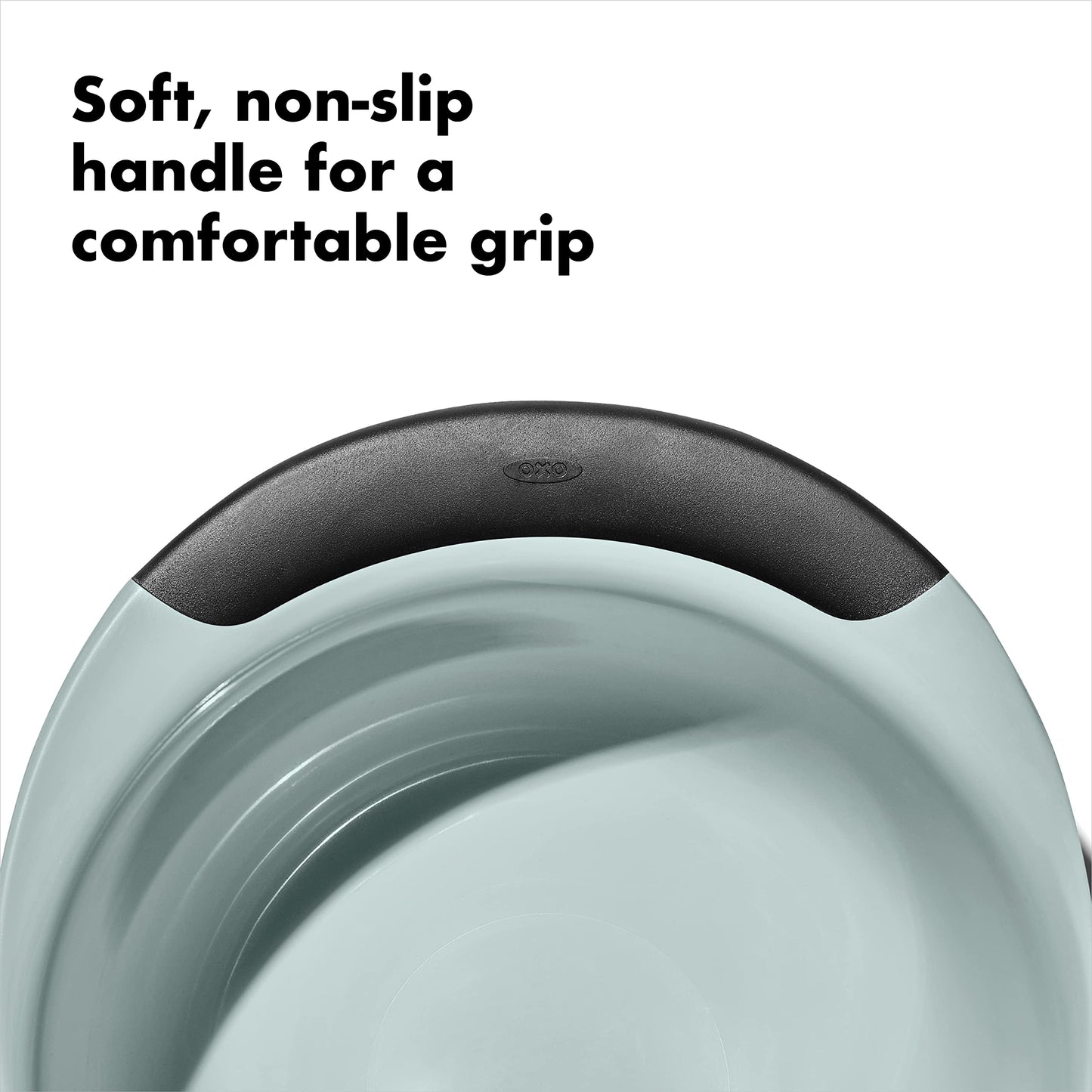 OXO Good Grips 3-Piece Plastic Mixing Bowl Set - Cadet Blue, Tower Gray, Jade, Small, Medium, Large