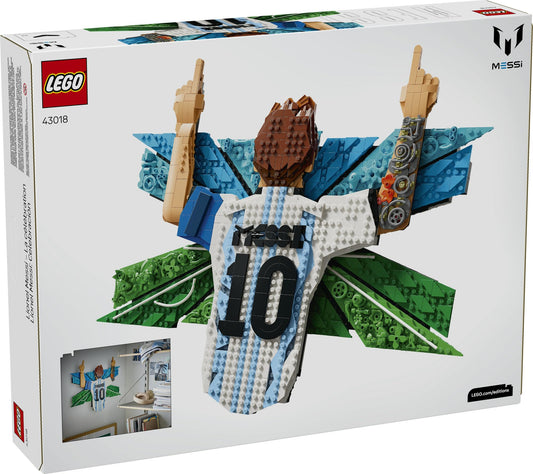 LEGO Editions Lionel Messi – Celebration - Building Set for Boys & Girls, Ages 14+ - Collectible Soccer Gift for Fans - Kids Bedroom or Shelf Decor - 43018