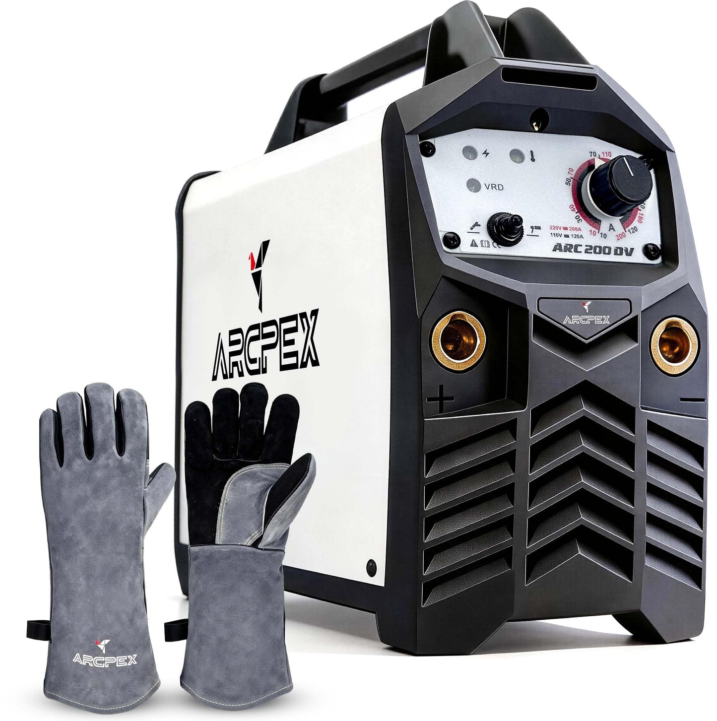 stick welder and welding gloves