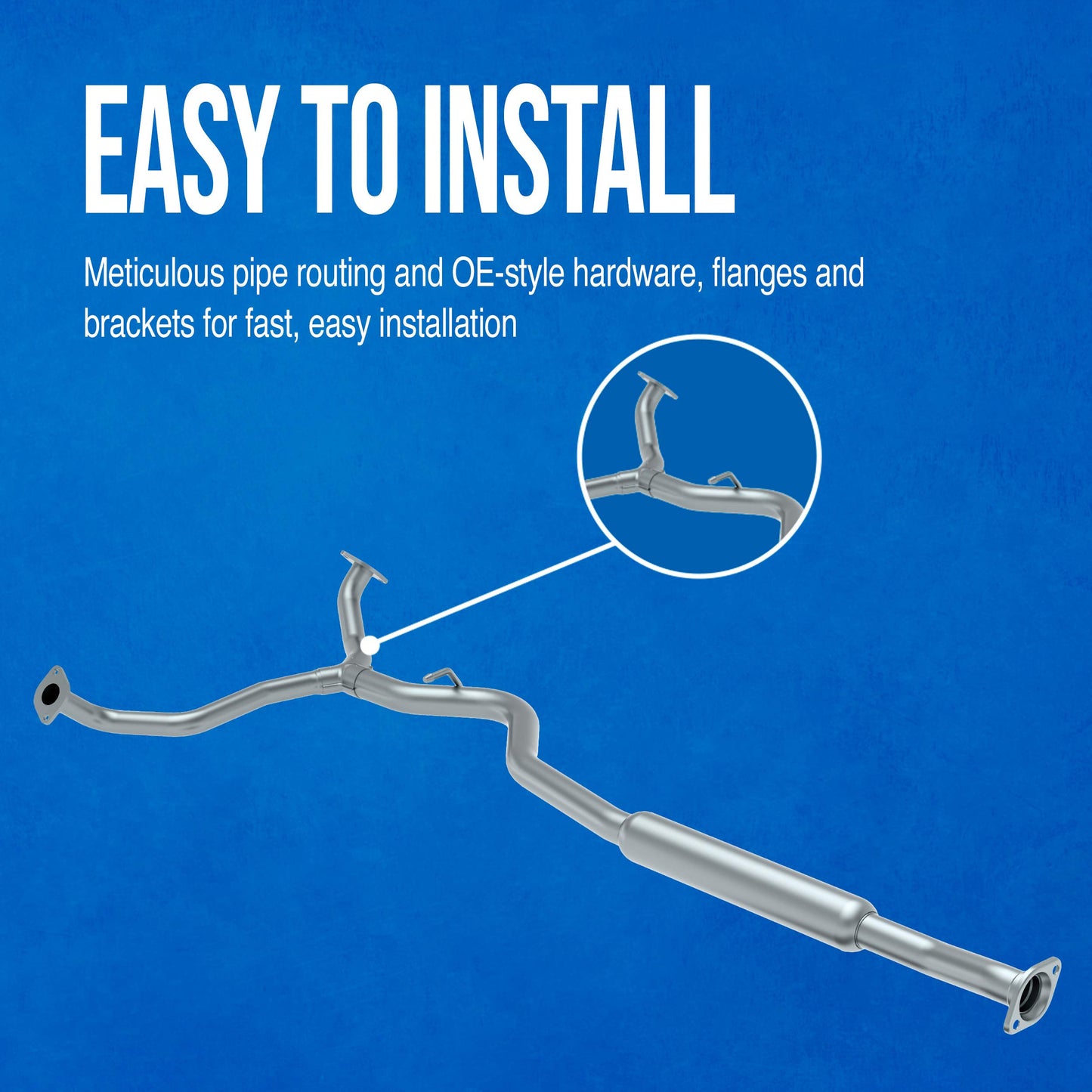 Walker 56281 Direct Fit Exhaust Resonator and Pipe Assembly for Kia Sorento