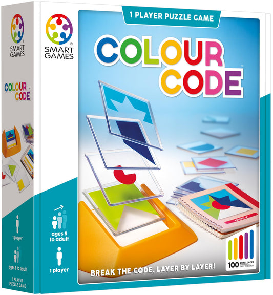 smart games - Colour Code, Puzzle Game with 100 Challenges, 5+ Years