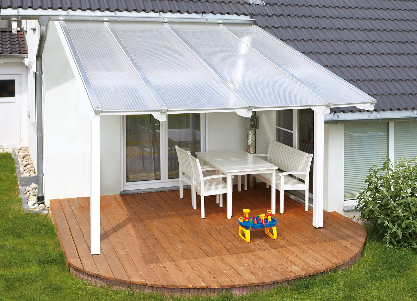Falken Design Polycarbonate Roof Panel Twinwall (Multiwall) Bronze 24 in. x 48 in. x 3/8 in. (8MM) Thick (Set of 4)