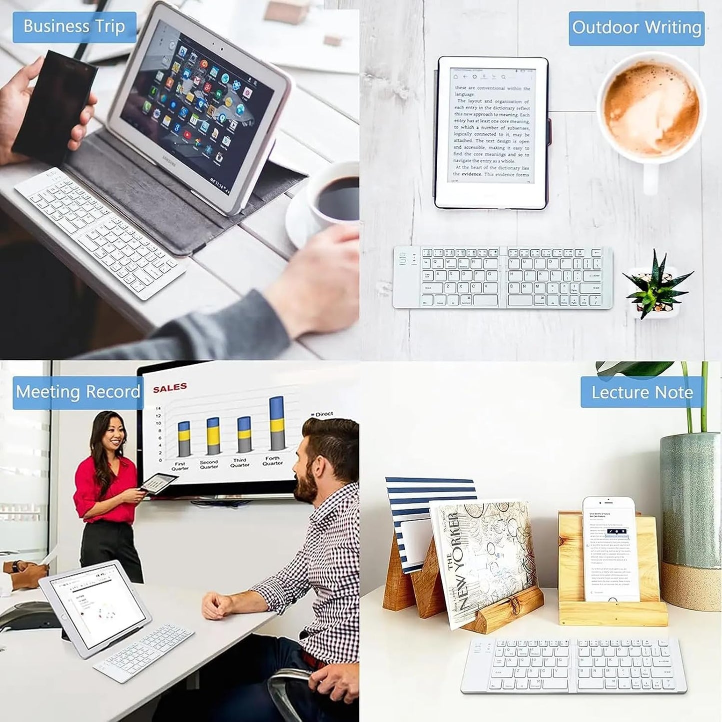 Tek Styz 425 Wireless Bluetooth Keyboard Compatible with Spice Mobile X-Life Built-in Phone Holder/Stand-Ultra Slim