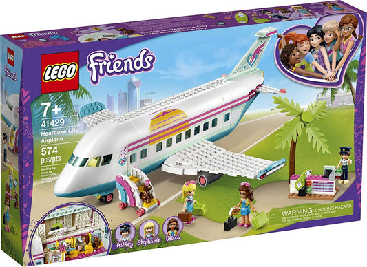 LEGO Friends Heartlake City Airplane 41429, Includes Friends Stephanie and Olivia, and Lots of Fun Airplane Accessories to Spark Fun and Creative Playtimes (574 Pieces)