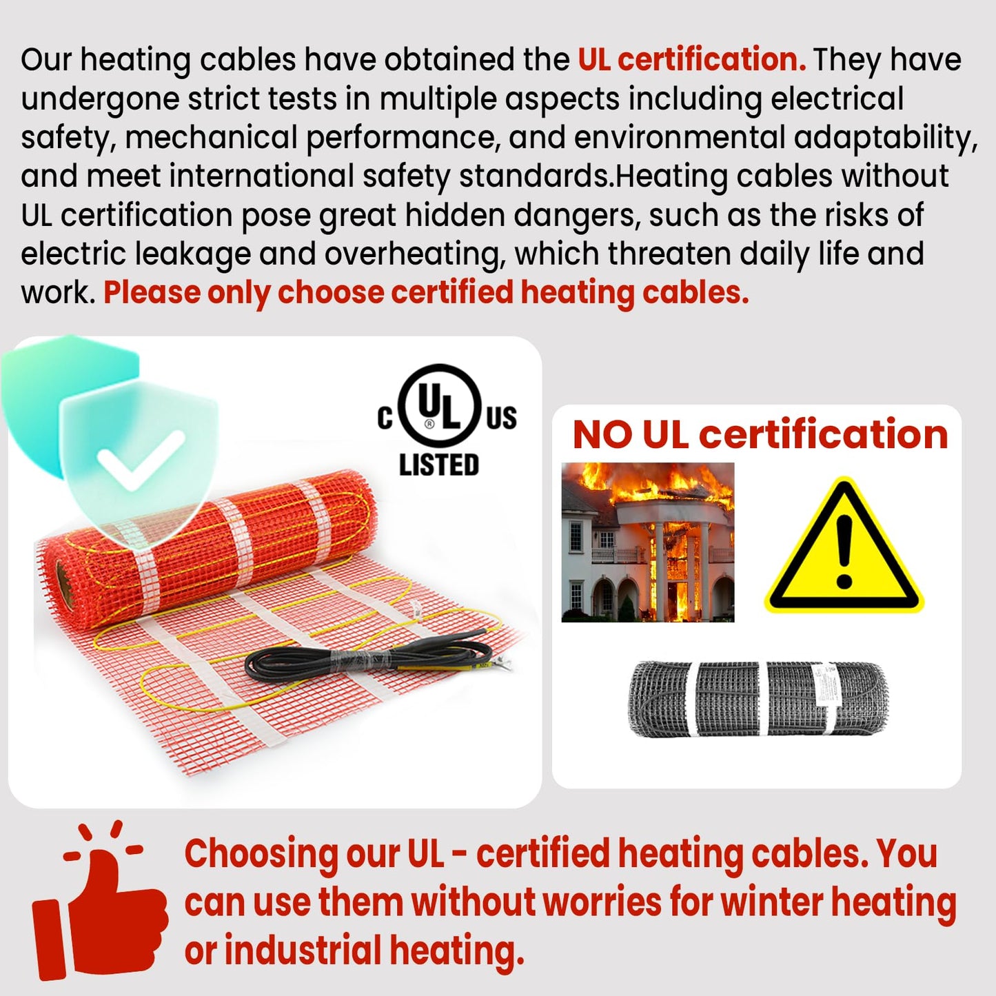 30 sqft HEATIT Warmmat Electric Radiant Self-adhesive Floor Heat Heating System & ET-72 Thermostat & Alarm Monitor