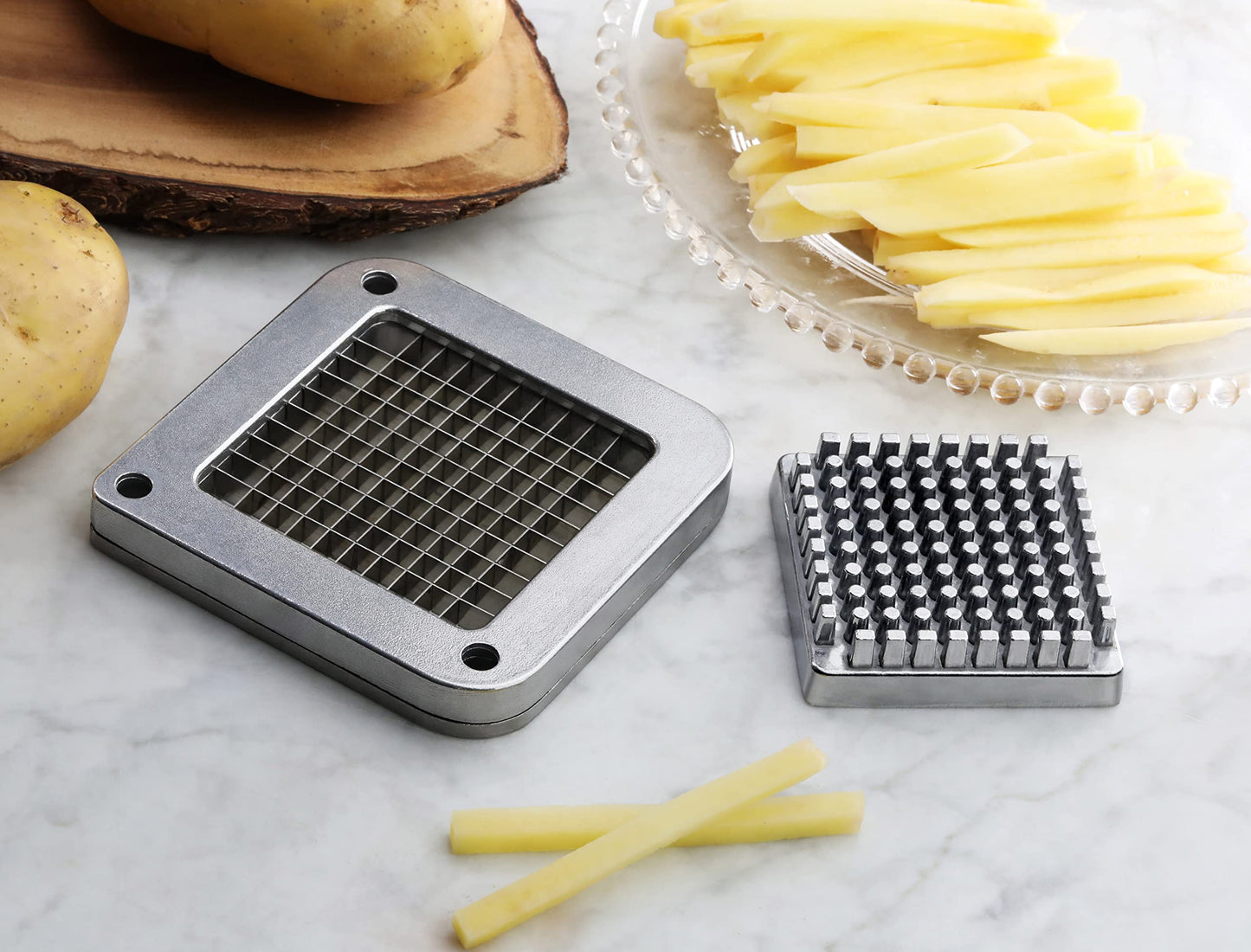 New Star Foodservice 37340 Commercial Restaurant French Fry Cutter with Suction Feet, 1/4-Inch