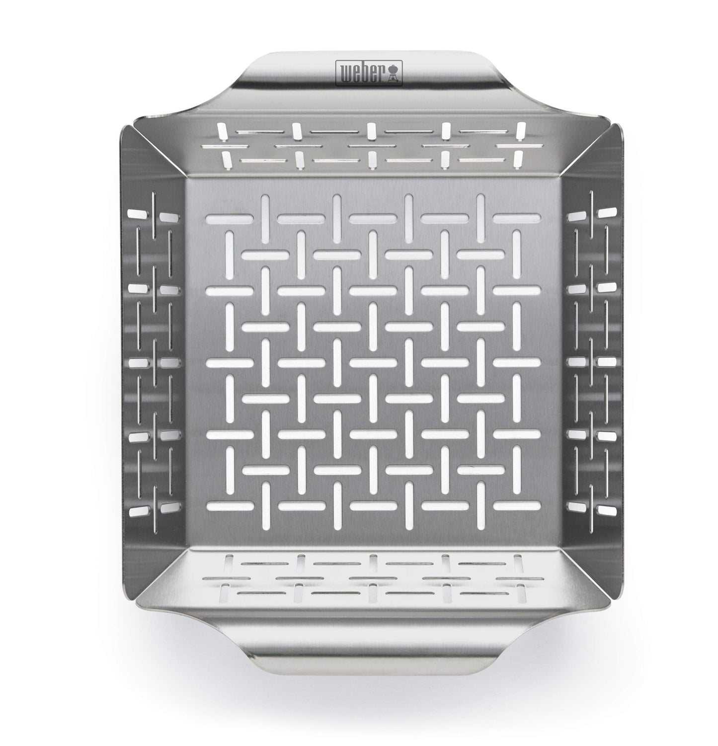 Weber Style Small Stainless Steel Vegetable Basket – Durable Grill Basket for Side Dishes, Fits All Weber Grills, Silver