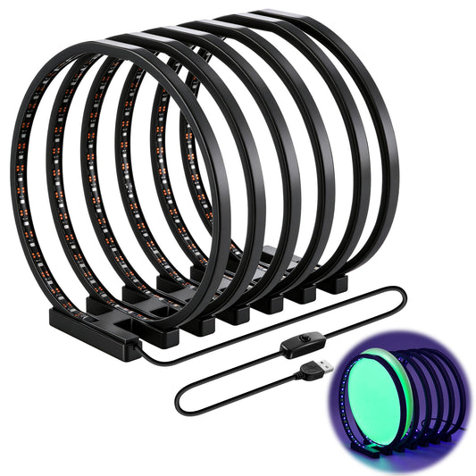 ElectricWise Spiral Disc Golf UV Charging Station, Fast Multi Disc Charging for Luminous Glow Discs, USB Powered Portable Night Play Accessory, Hands Free for Outdoor Practice & Tournaments