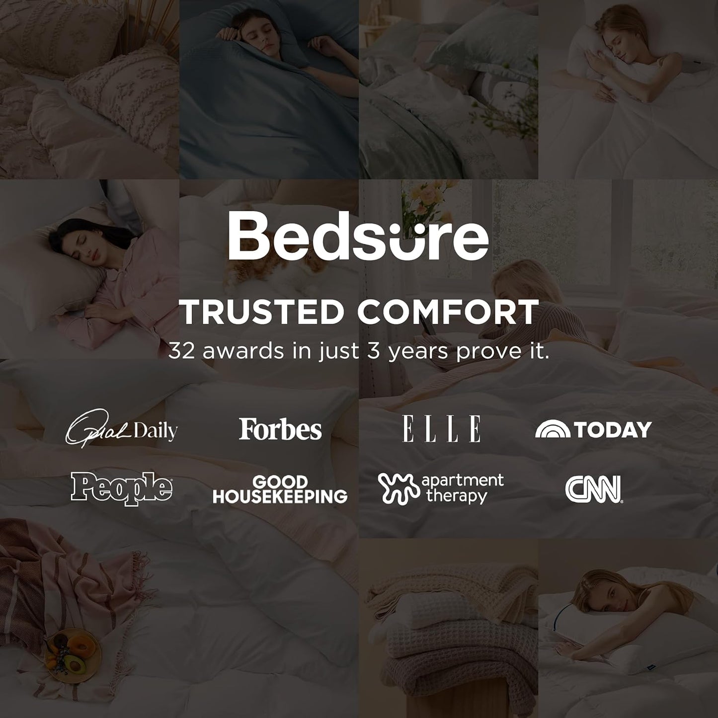 Bedsure Celestial Blue California King Duvet Cover - Extra Soft Prewashed Bedding Set, 104x98 Inches with Zipper Closure & 2 Pillow Shams