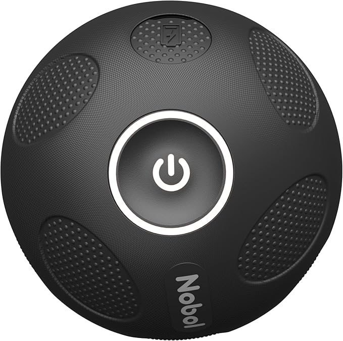 Nobol - MyoSphere Vibration Massage Ball for Deep Tissue Stimulation, Muscle Tension Relief and Stress Reduction | Your Portable Deep Tissue Therapist | Space Black | 1.5lb