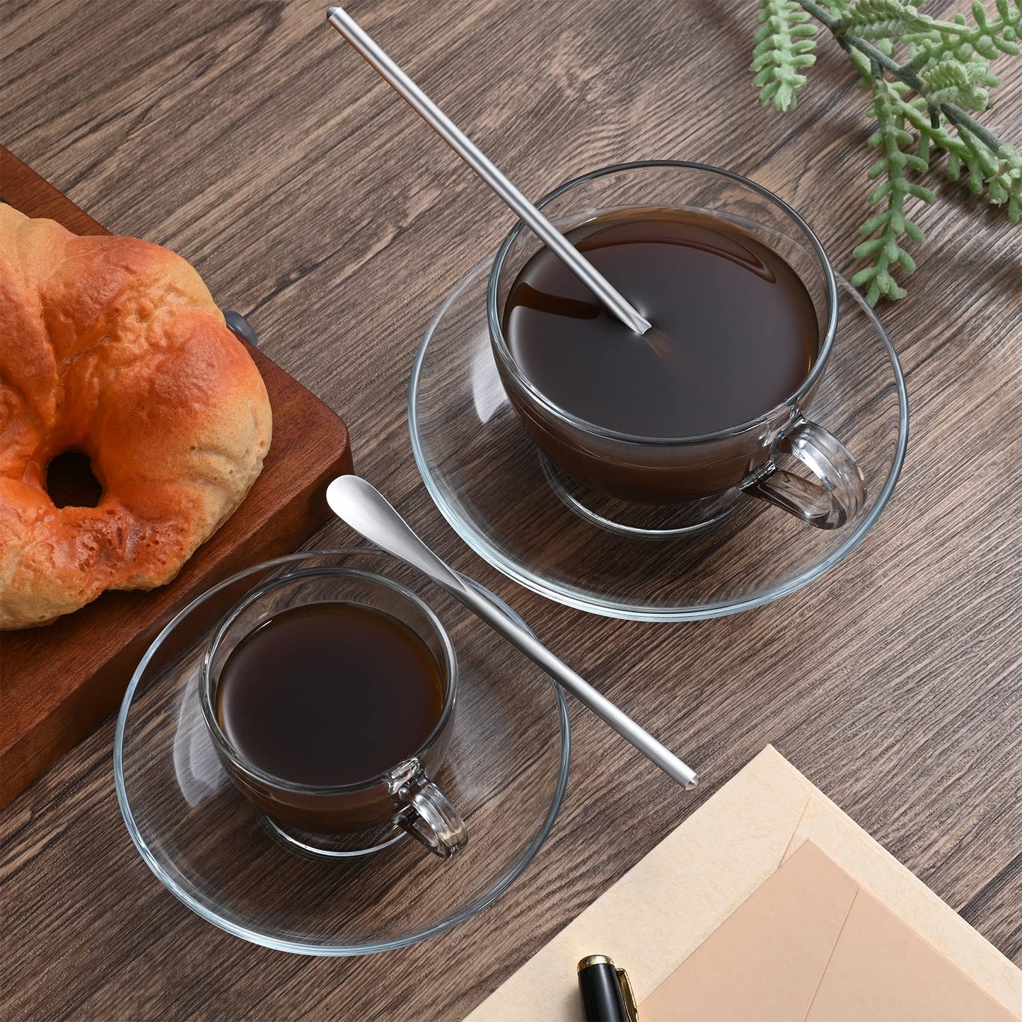 luvtree 8-Pack 5.0" / 12.8cm Stainless Steel Stirring & Mixing Spoon – Reusable Bar Tool for Coffee, Tea, Iced Drinks & Cocktails