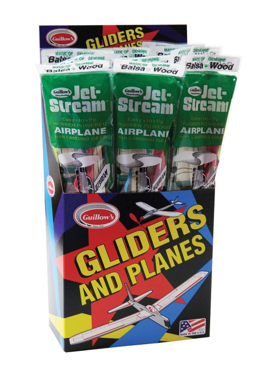 Jetstream Balsa Wood Glider Plane, 18 pack