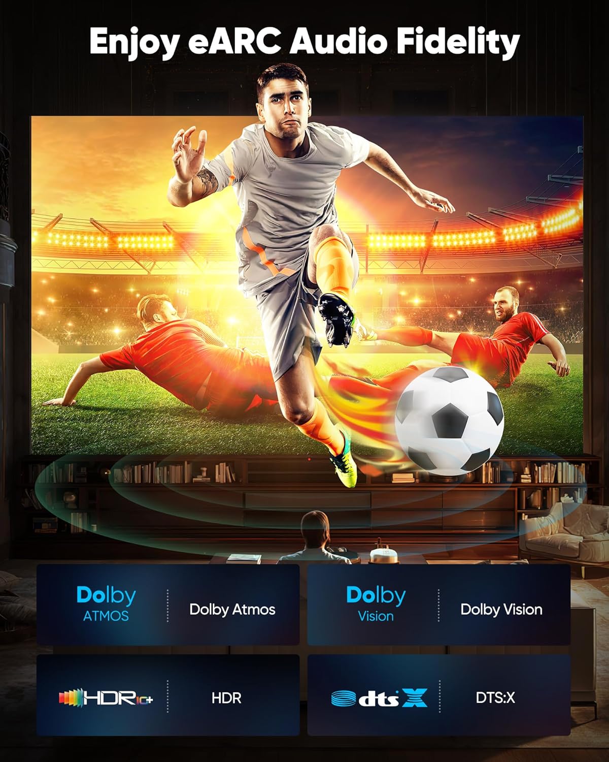 20 10K 8K 4K 2.1 48Gbps Cord-4K@120Hz 8K@60Hz, 2.2&2.3, 10 TV/PS5/HDTV/Blu-ray Highwings Long HDMI Cable FT, Ultra HD
