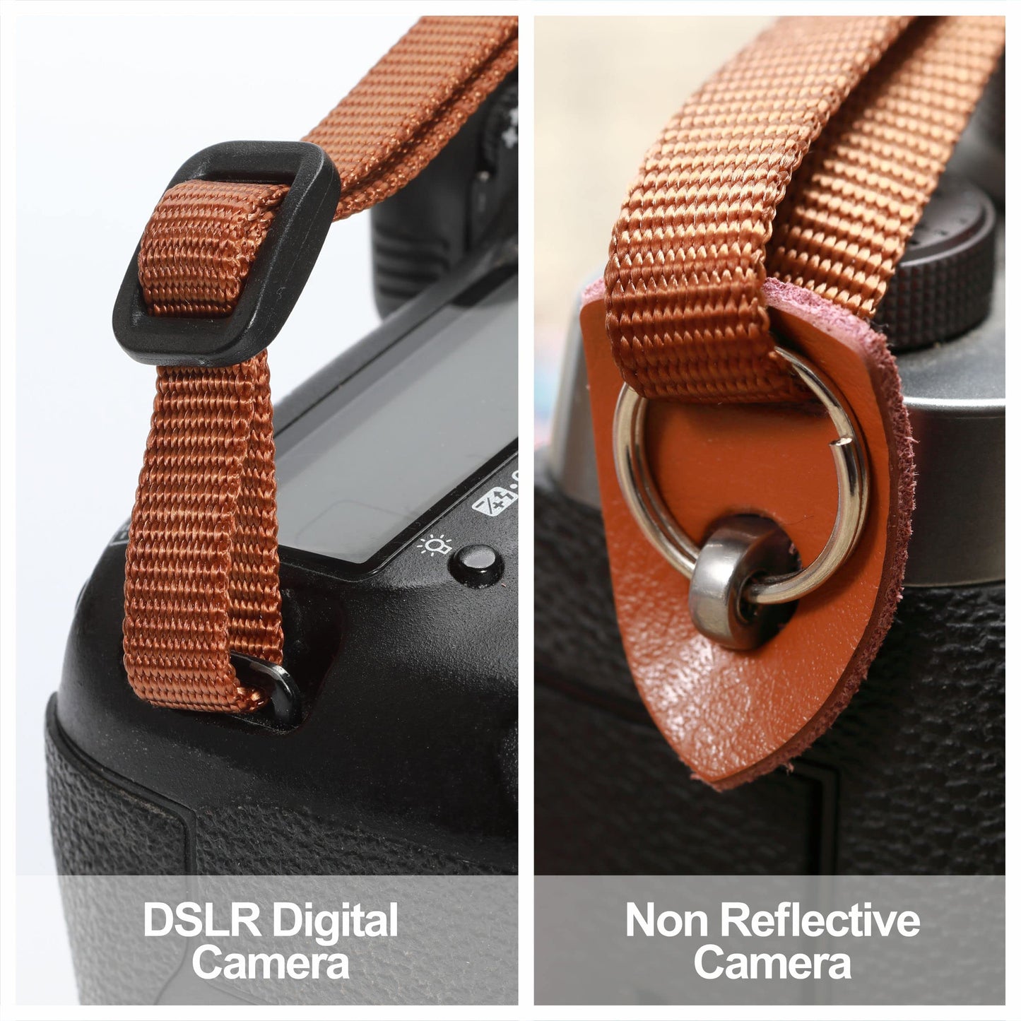 Padwa Lifestyle Mystic Green Embroidered Camera Strap - Double Layer Cowhide Ends,2" Cotton Vintage Camera Straps, Adjustable Neck & Shoulder Strap for All DSLR Cameras,Great Gift for Photographers
