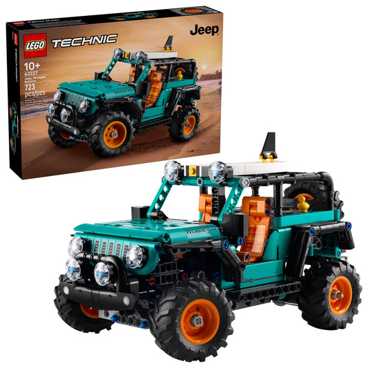 LEGO Technic Jeep Wrangler Rubicon SUV - Building Toy for Boys & Girls, Ages 10+ - Model Car Kit with Detailed Features - Display Set for Bedroom Decor - Gift for Birthdays - 42227